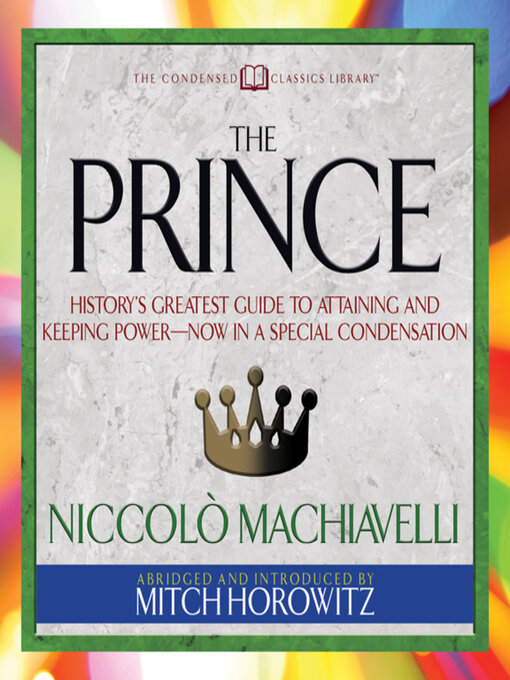 Title details for The Prince by Niccolò Machiavelli - Available
